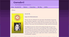 Desktop Screenshot of gurudevi.com